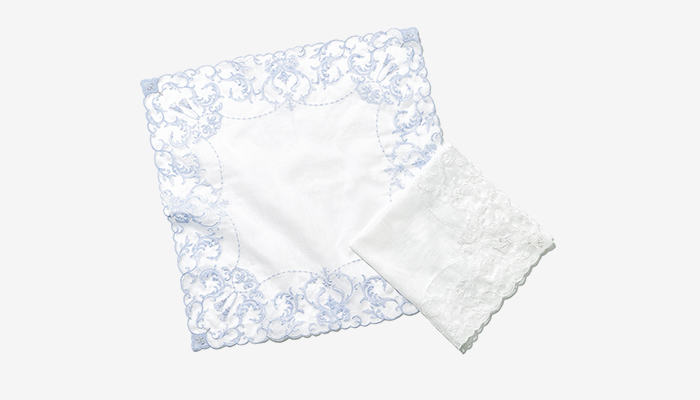 WAKO embroidery handkerchief