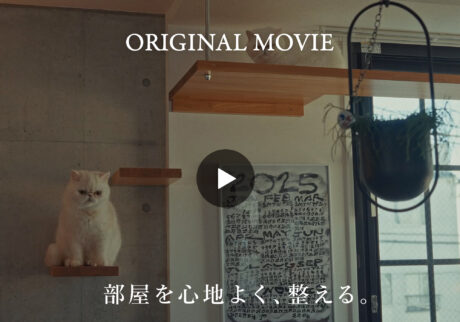 ORIGINAL MOVIE 猫とともに心地よく過ごす、ワンルームの住まい。自分らしく整える、松山真衣さんの暮らし。【部屋を心地よく、整える】