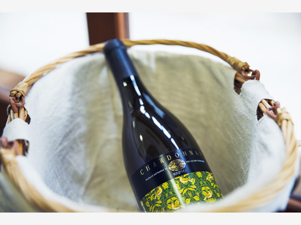 『奥出雲葡萄園』のフラッグシップワインの「シャルドネ」は「瑞風」でも提供されている。