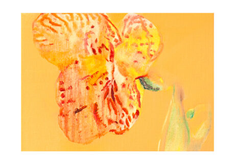 「檜扇」キャンバス、油彩／撮影:村上賀子