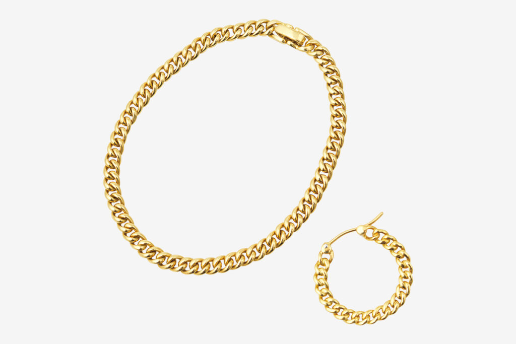 KIUNA chain bracelet &  earring