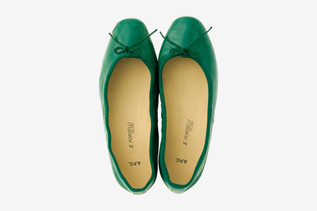 A.P.C. × PORSELLI ballet shoes