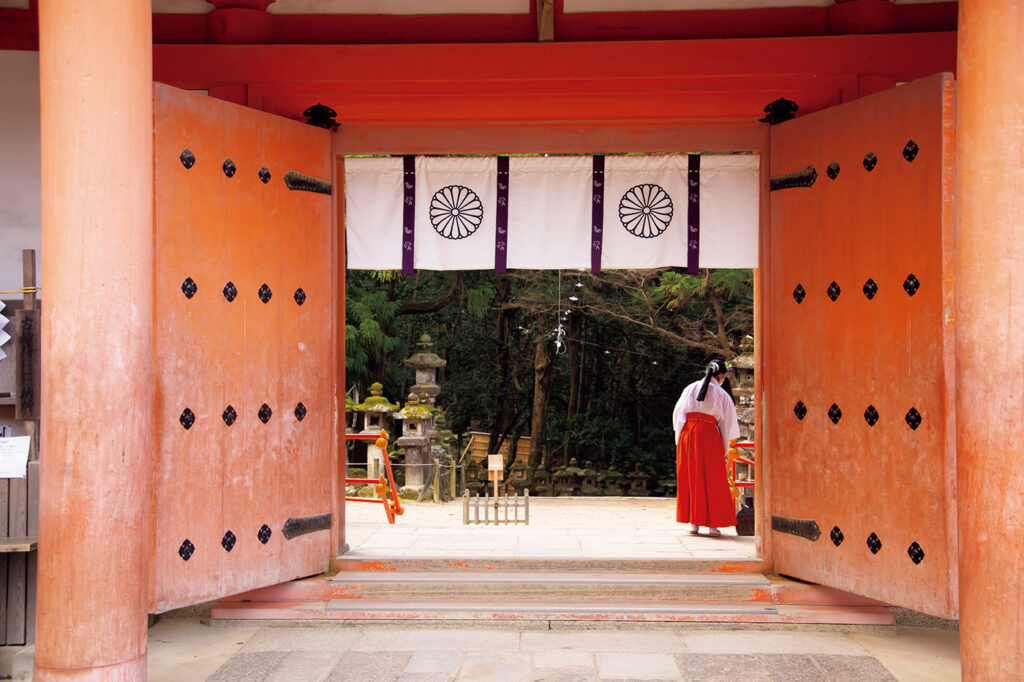 奈良時代から続く歴史ある春日大社は世界遺産のひとつ。早朝さんぽにも。