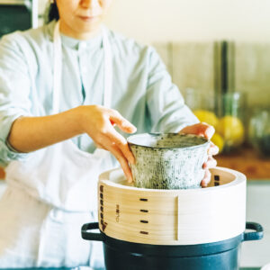 のっぽの器も入る深さを。 金網つじ 中華せいろ 蒸し料理 せいろ 料理家 冷水希三子 理論 揃えるべき 道具