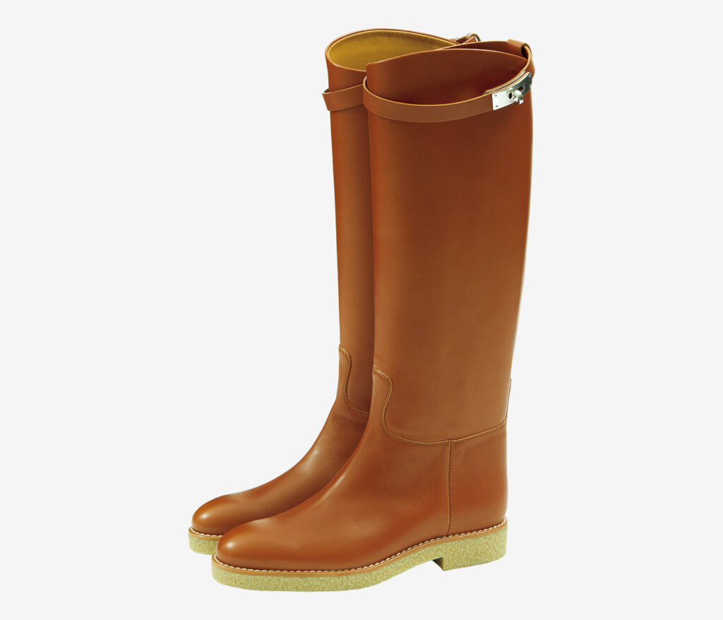 HERMÈS leather boots