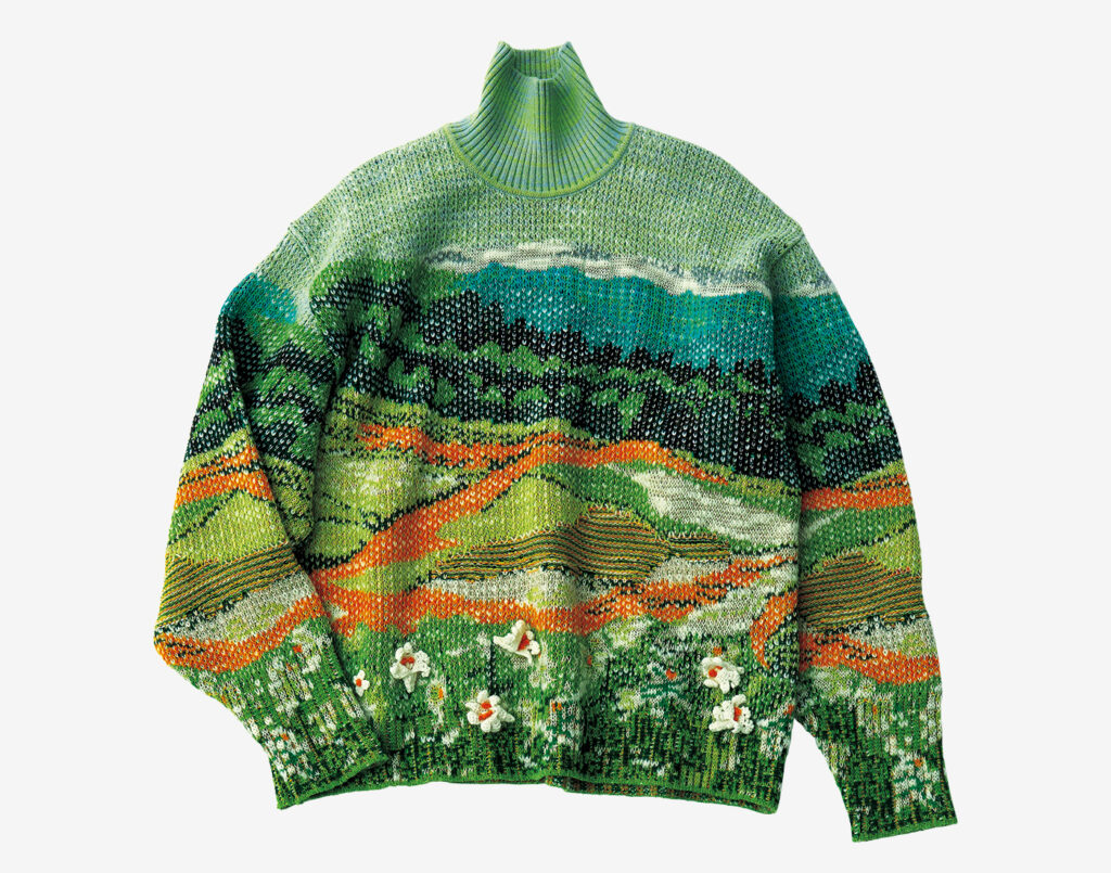 MAME KUROGOUCHI high neck knitted pullover