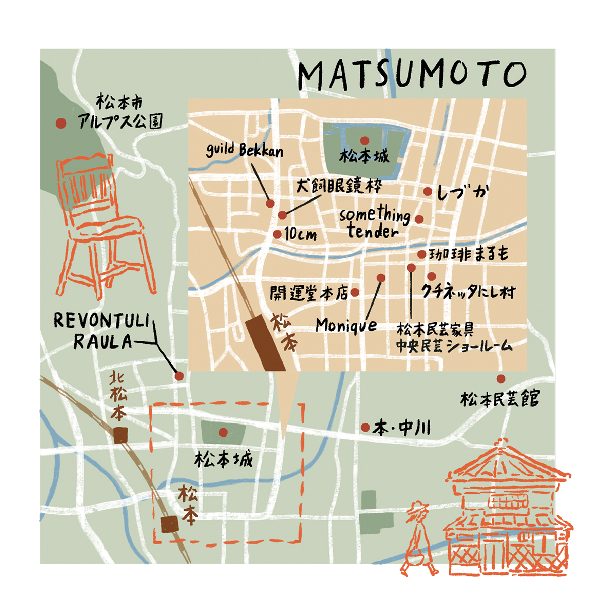 Nagato Access Map