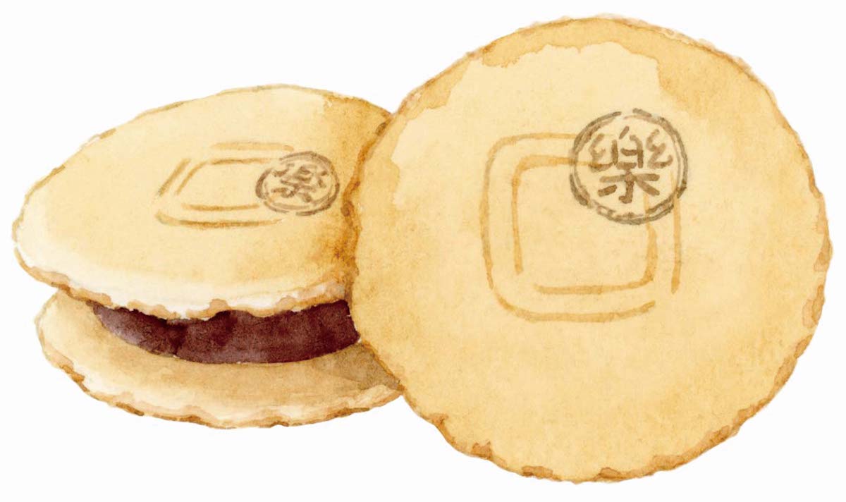 香ばしいキビ種を楽茶碗の高台に見立てた伝統銘菓。愛知・名古屋『京菓子司 亀広良』の「茶三昧」。