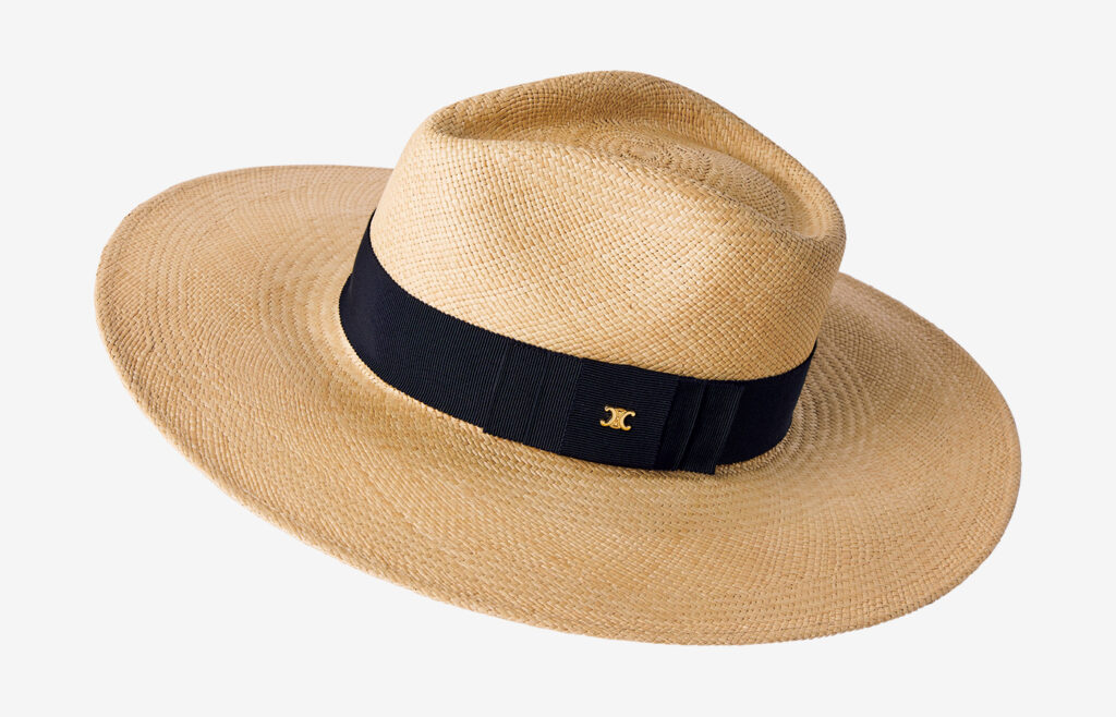 CELINE BY HEDI SLIMANE straw hat