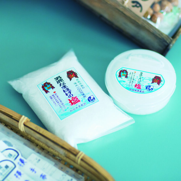 男鹿なまはげの塩80g¥356、得用300g¥777。黒田美津子さんが”新しいもの”に出合いに行く店。長野・軽井沢『HORSE AND THE SUN』 - 男鹿なまはげの塩80g¥356、得用300g¥777。 黒田美津子さんが”新しいもの”に出合いに行く店。長野・軽井沢『HORSE AND THE SUN』
