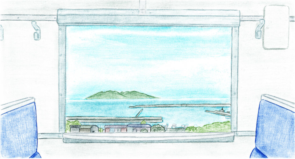 上磯駅から上磯トンネルを抜けて矢不来信号場を通過する際に見える景色が、函館山を一望できるポイントとして人気。演歌歌手・徳永ゆうきさんの忘れられない列車と車窓風景。 - 上磯駅から上磯トンネルを抜けて矢不来信号場を通過する際に見える景色が、函館山を一望できるポイントとして人気。 演歌歌手・徳永ゆうきさんの忘れられない列車と車窓風景。