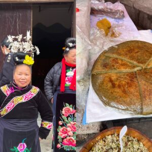 中国・貴州の大きな草餅「三⽉粑 (サンユエバー) 」。世界のお菓子と、そのレシピ vol.3。写真と文：鶴⾒昂 (パティシエ) #3