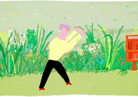 今日１日を、このイラストと。竹井 晴日 vol.1 花摘み男