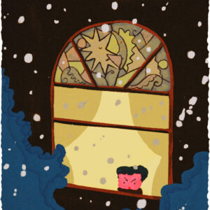 今日１日を、このイラストと。竹井 晴日 vol.15 雪の日のぼうや | 雪の日のぼうや