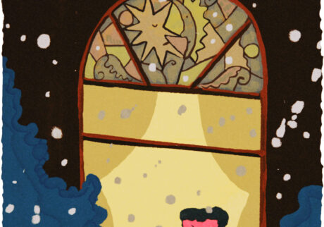 今日１日を、このイラストと。竹井 晴日 vol.15 雪の日のぼうや | 雪の日のぼうや