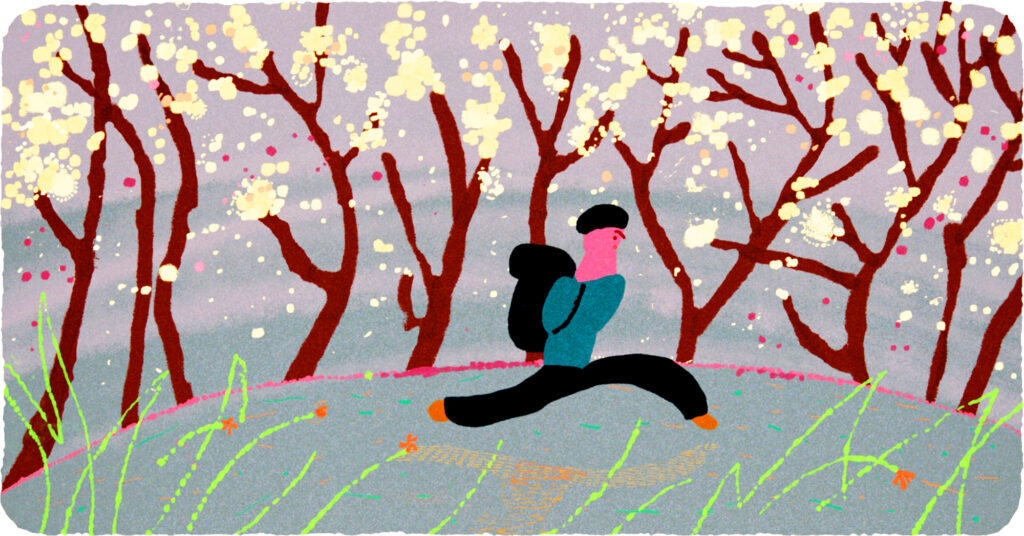 今日１日を、このイラストと。竹井 晴日 vol.21春告草のあいだ
