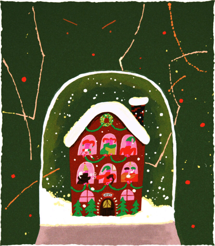今日１日を、このイラストと。竹井 晴日 vol.22雪あかりの音