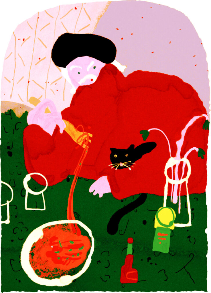 今日１日を、このイラストと。竹井 晴日 vol.23ナポリタンじいさん