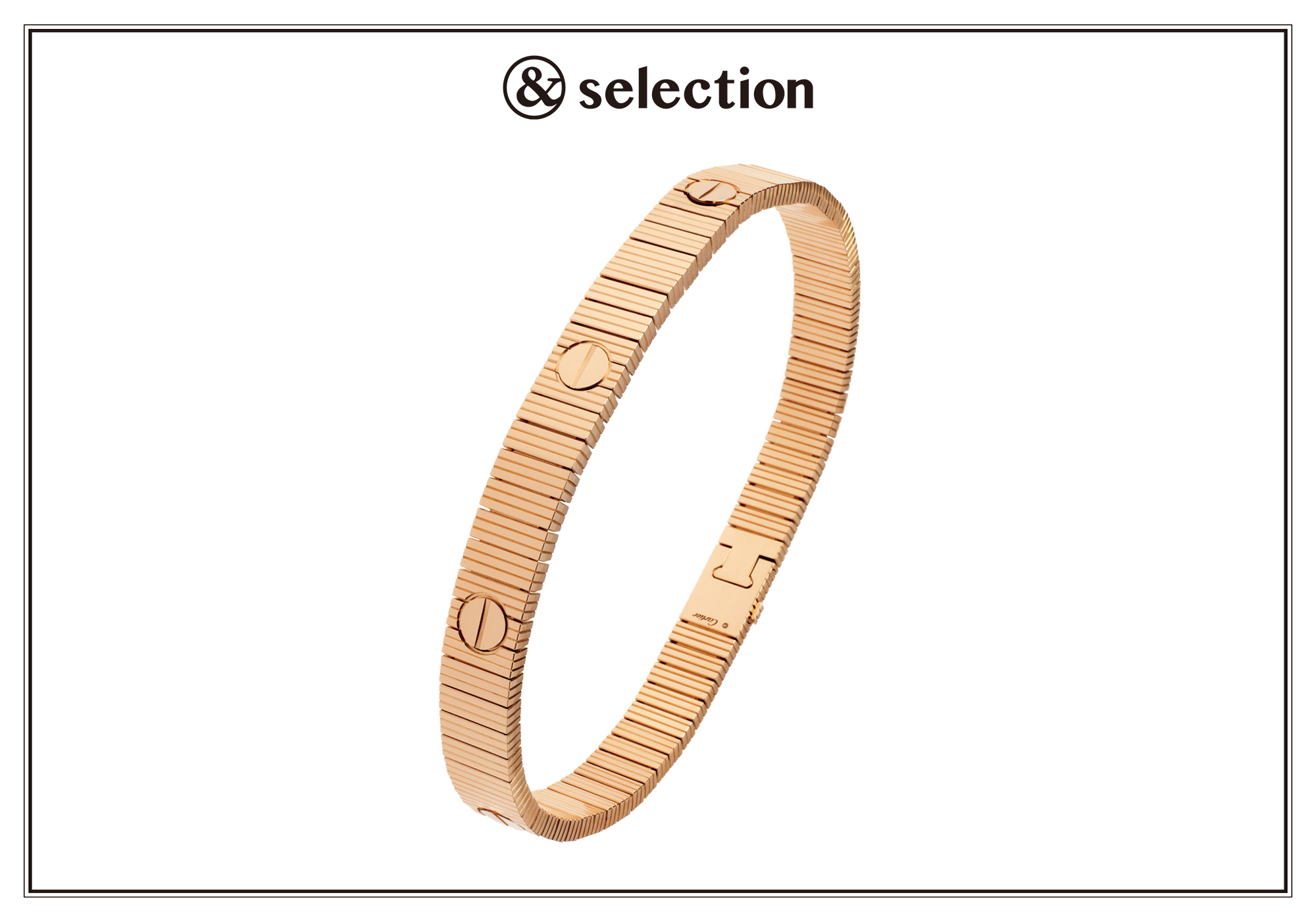 〈カルティエ〉の新作ブレスレットは、しなやかに腕に沿う繊細なデザインが魅力。