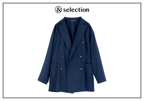 〈ミズイロインド〉から、ラフに着こなせるダブルブレストのジャケットを。