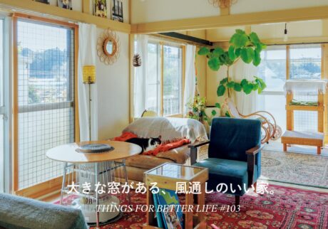大きな窓がある、風通しのいい家。
