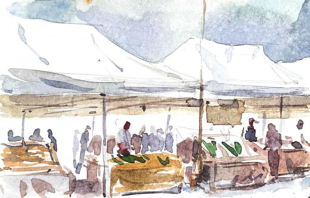 今日１日を、このイラストと。アイザワ ディーン vol.12 farmersmarket