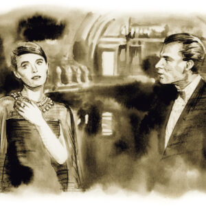 画家・平松 麻さんが「ふるまい」の美意識を学んだ、5本の映画。 | 美しいシアードレスの上に、指先まで綺麗に揃った手が重なる様も絵になる。