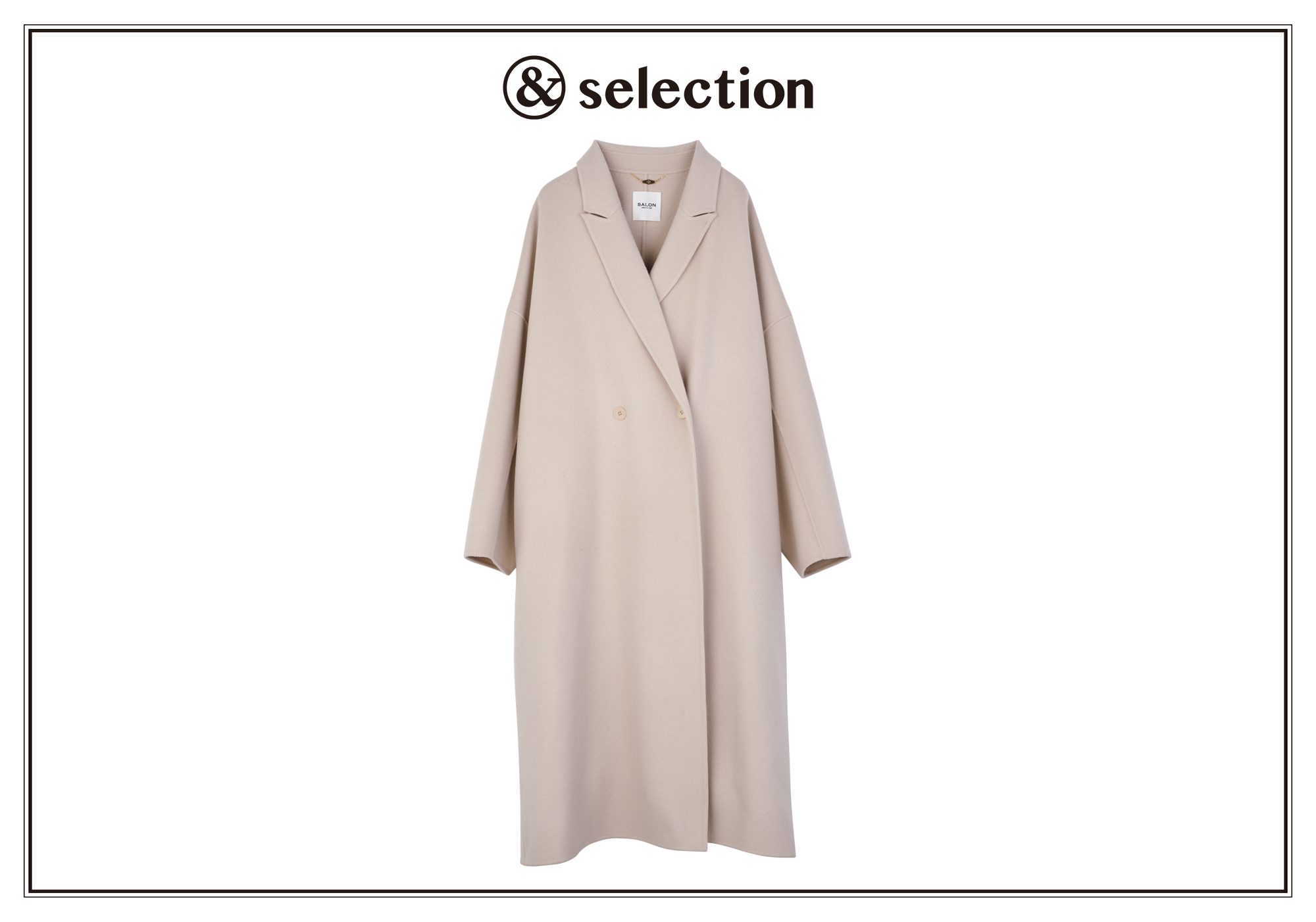 暖かさと軽さを両立させたウールコートを〈サロン アダム エ ロペ〉で発見。