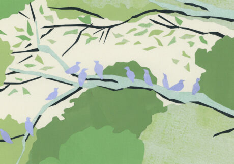 今日１日を、このイラストと。のなか あやみ vol.2 午後のおしゃべり (舞坂図書館町民の森) |  午後のおしゃべり (舞坂図書館町民の森)