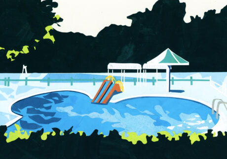 今日１日を、このイラストと。のなか あやみ vol.5 | 夏をひらいて (浜松城公園児童プール)