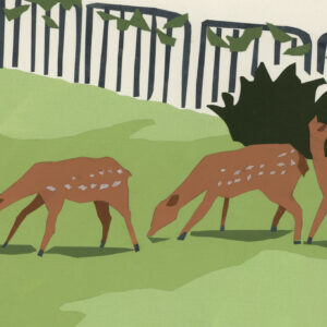 今日１日を、このイラストと。のなか あやみ vol.6 | 食べ歩き (奈良公園)