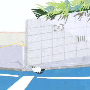 今日１日を、このイラストと。のなか あやみ vol.7 | 分かれ道、八割れて (五社神社近く)