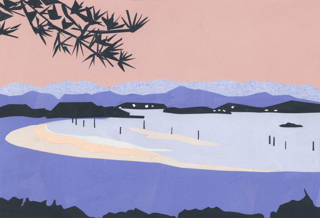 今日1日を、このイラストと。のなか あやみ vol.9 | 海を見に (浜名湖) 今日1日を、このイラストと。のなか あやみ vol.9