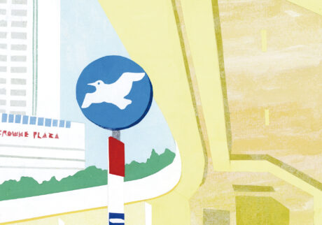 今日１日を、このイラストと。のなか あやみ vol.18 | 港町ぐるり (新神戸駅バス停)