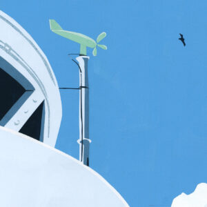 今日１日を、このイラストと。のなか あやみ vol.24 | 鷹まで伸びて (大王埼灯台)