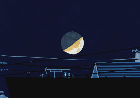 今日1日を、このイラストと。のなか あやみ vol.25 | 夜、目があって (鴨江) 今日1日を、このイラストと。のなか あやみ vol.25 | 夜、目があって (鴨江)