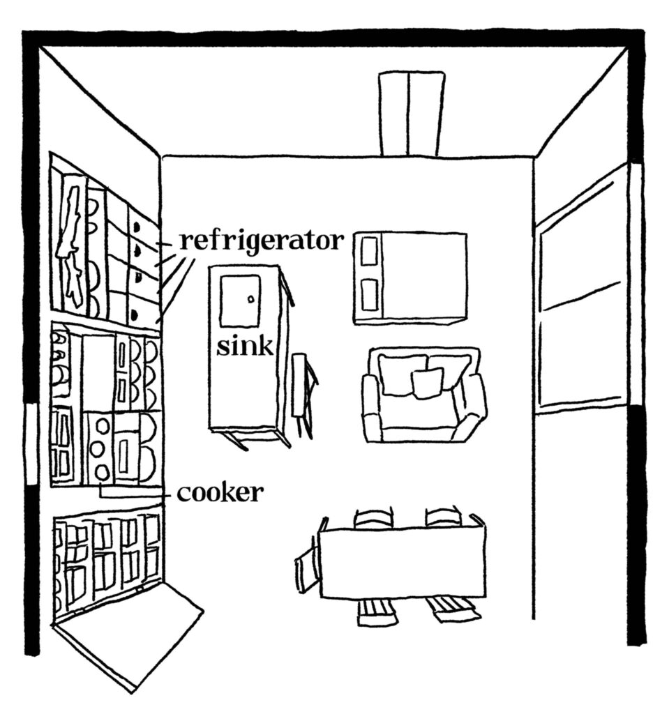 どの角度から眺めても、愛せる場所。自然と家族の真ん中にある、台所。