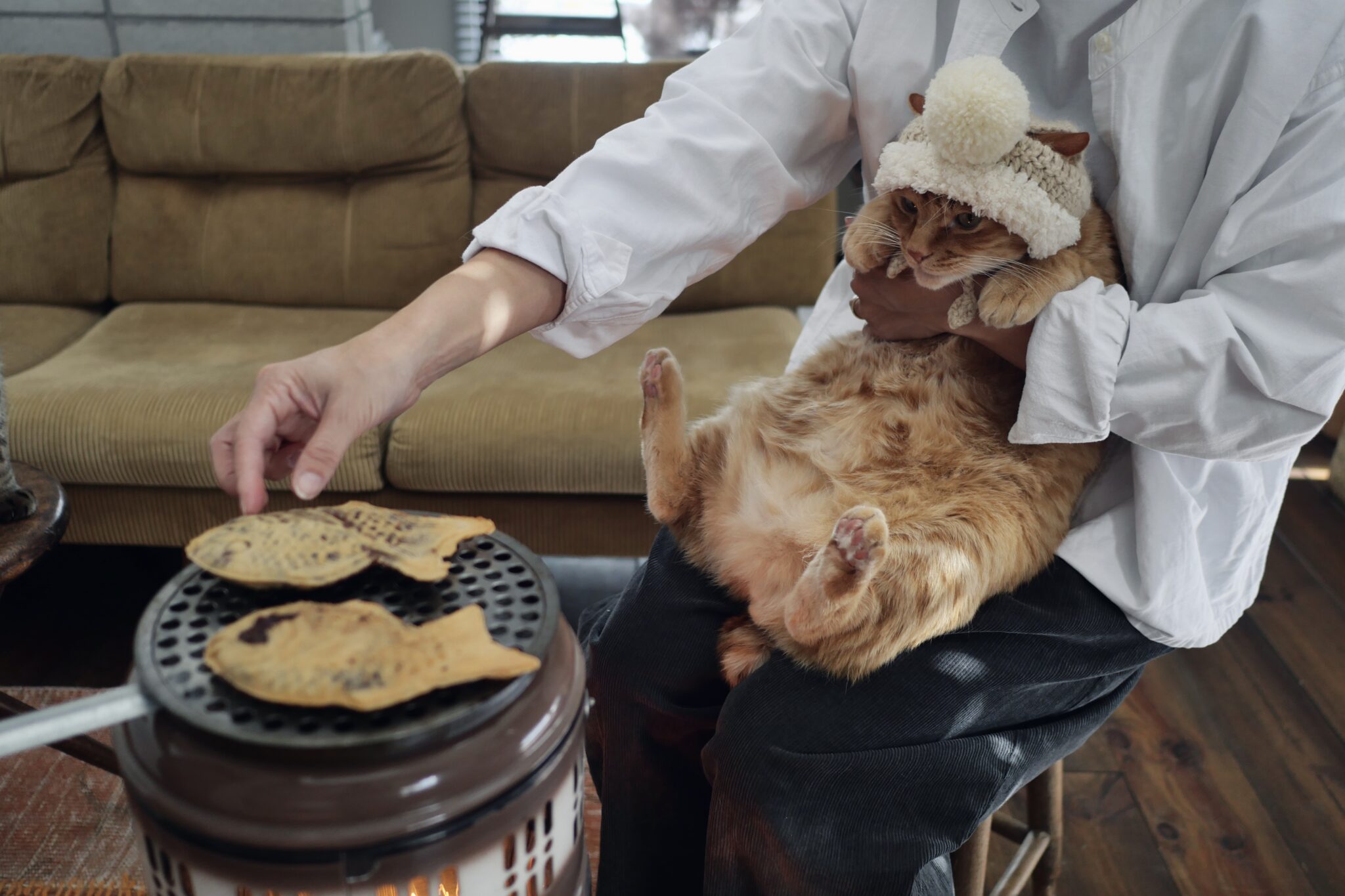 たい焼きの時間です。【ウメタとキンタ、雪国ブラザーズの日常。vol.25】