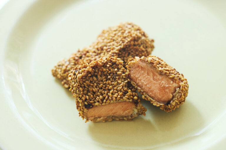 鮭のごま衣揚げ／おべんと屋さん〈75foods〉吉森なな子のレシピ帖 #1