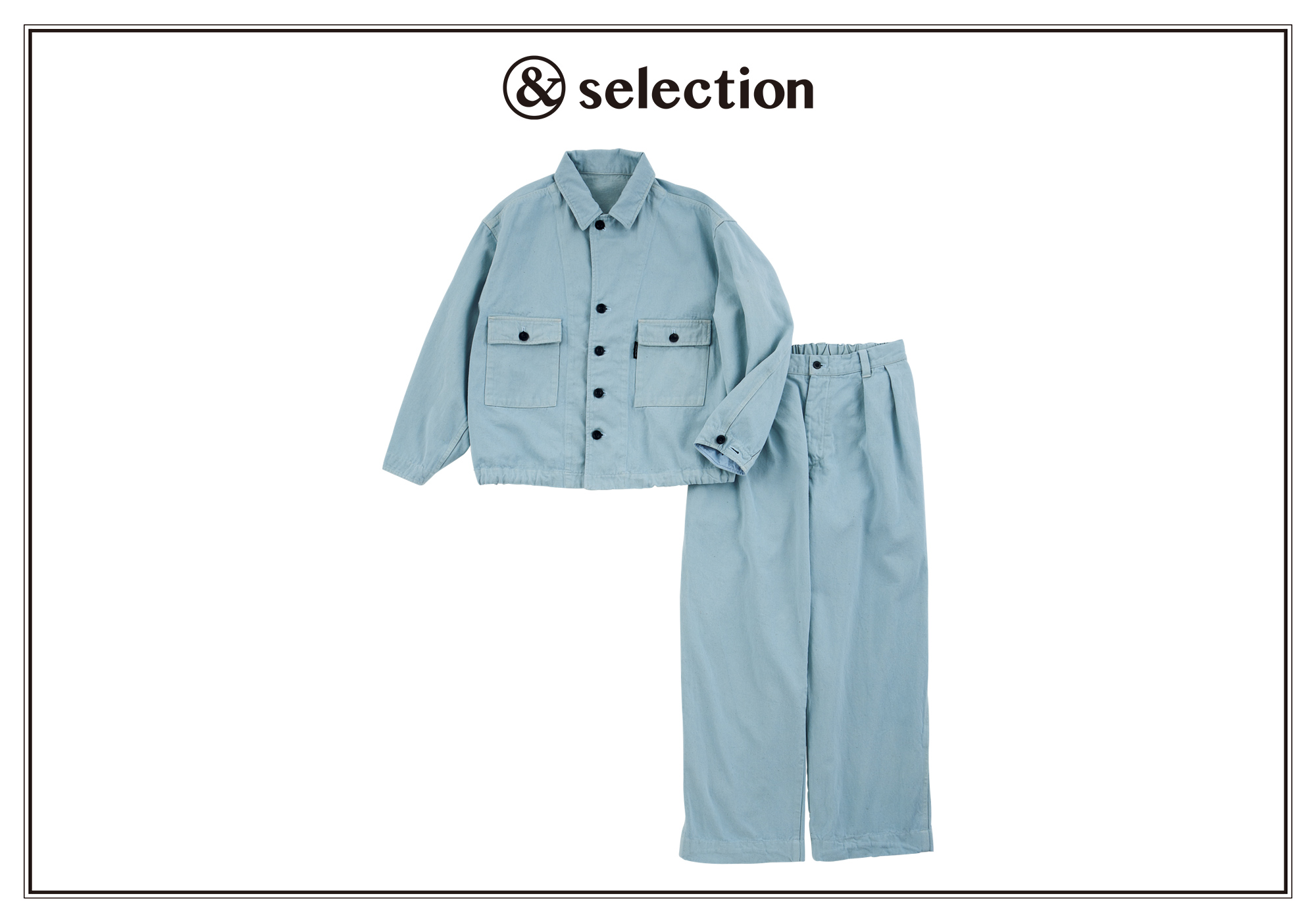 ヴィンテージのような風合いが魅力。〈アップサイクルリノ ベーシック〉のジャケット＆パンツ。