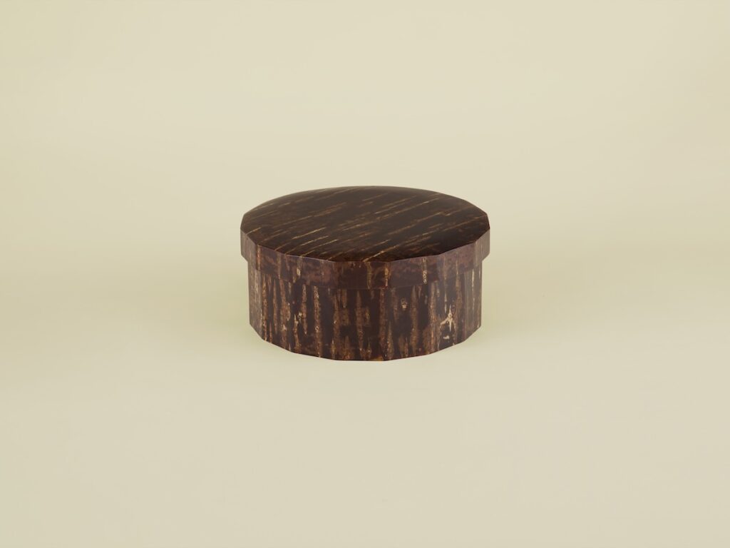 秋田県の伝統工芸・桜皮細工の茶櫃。骨董王子・郷古隆洋の日用品案内。