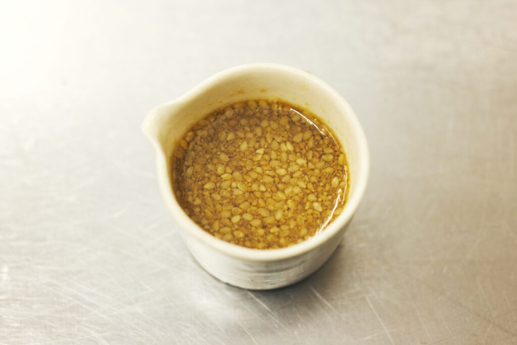 ごまダレの完成イメージはこちら。