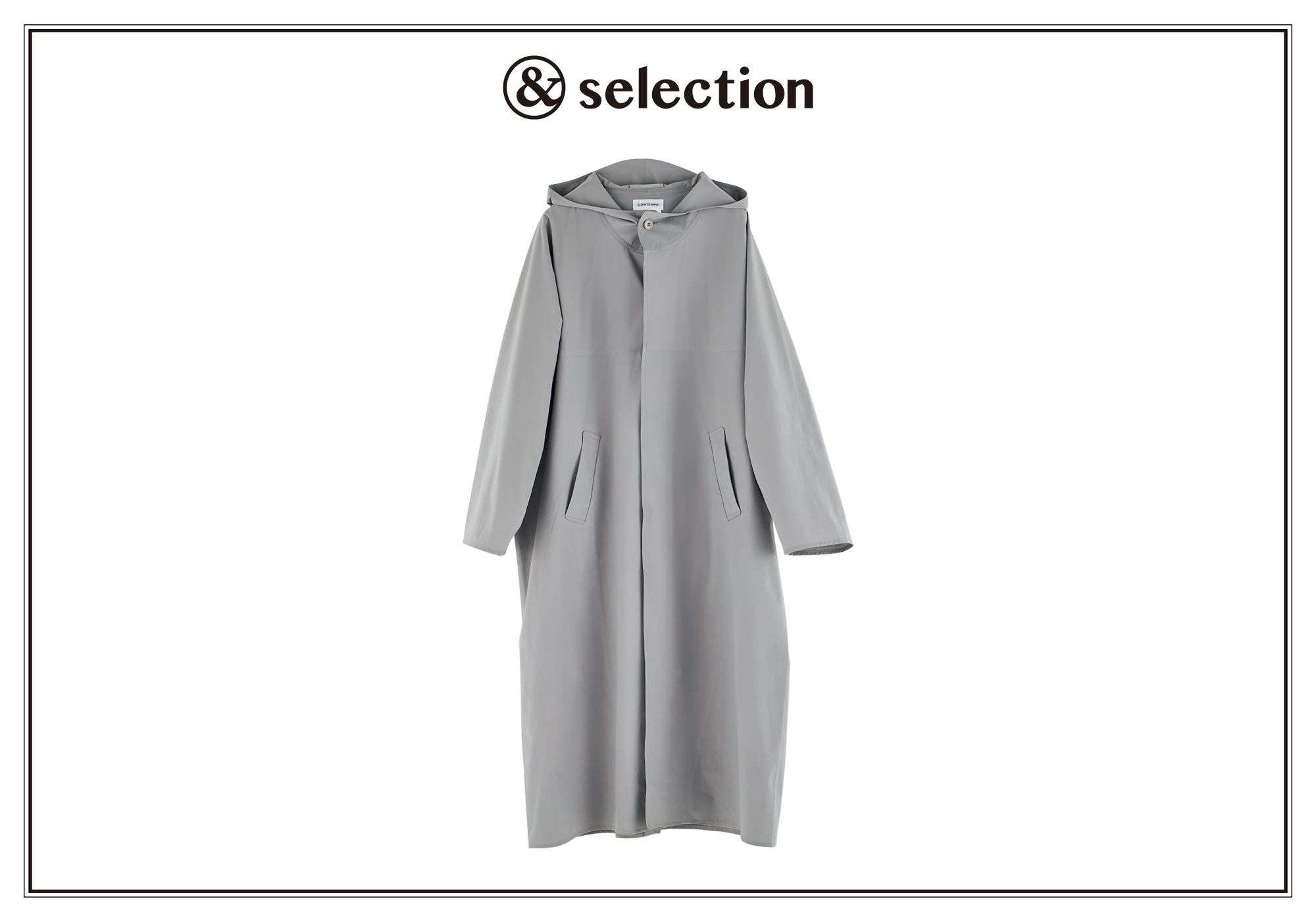 機能性と美しいシルエットを両立させた、〈コンテンポ〉のレインコート。