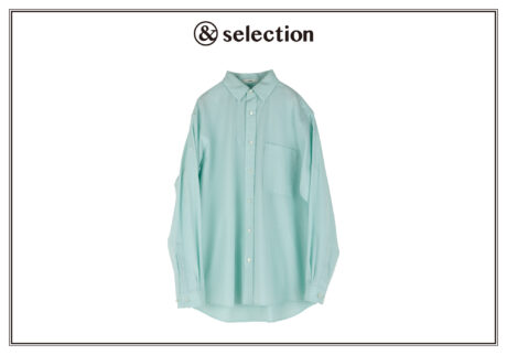 〈エイトン〉から、爽やかなグリーンが春らしいシャツを。