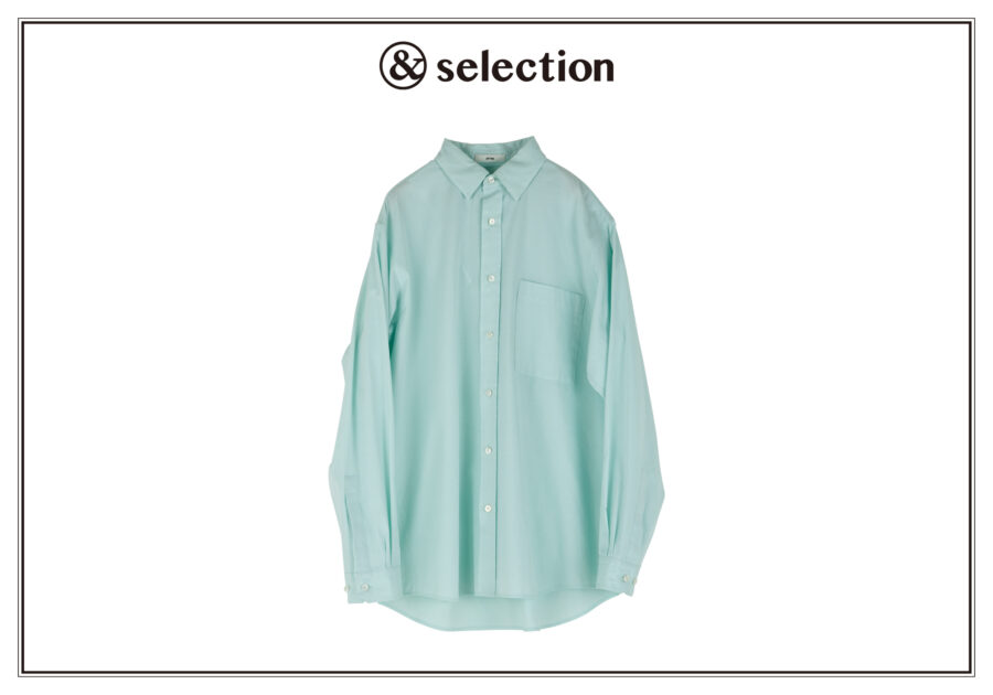 〈エイトン〉から、爽やかなグリーンが春らしいシャツを。 〈エイトン〉から、爽やかなグリーンが春らしいシャツを。