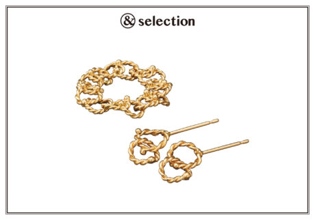 手作業でゴールドの円を繋ぎ合わせた、〈ミカ ウエハラ〉の繊細なジュエリーを。