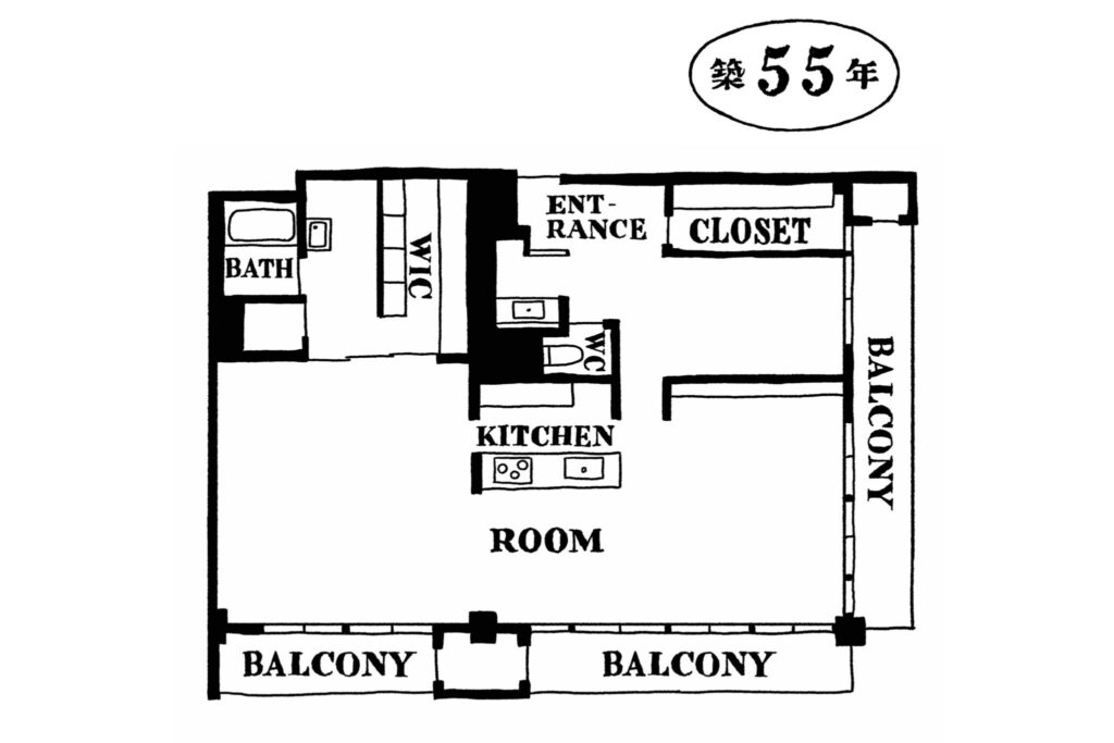 自分史を詰め込むための古くて大きな部屋。卯月えまさんが住む築55年の家。