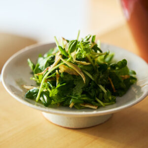 1 春菊と豆苗の揚げごぼうナムル おべんと屋さん〈75foods〉吉森なな子のレシピ帖 #7