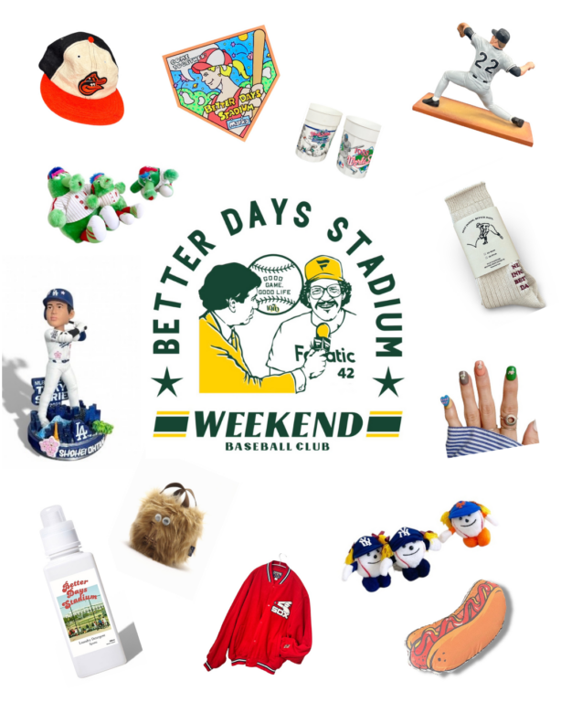 古着、食器、刺繍……。オモムロニ。さんが「野球場」をテーマに集めたグッズに出会えるイベントが、20〜22日まで開催中。