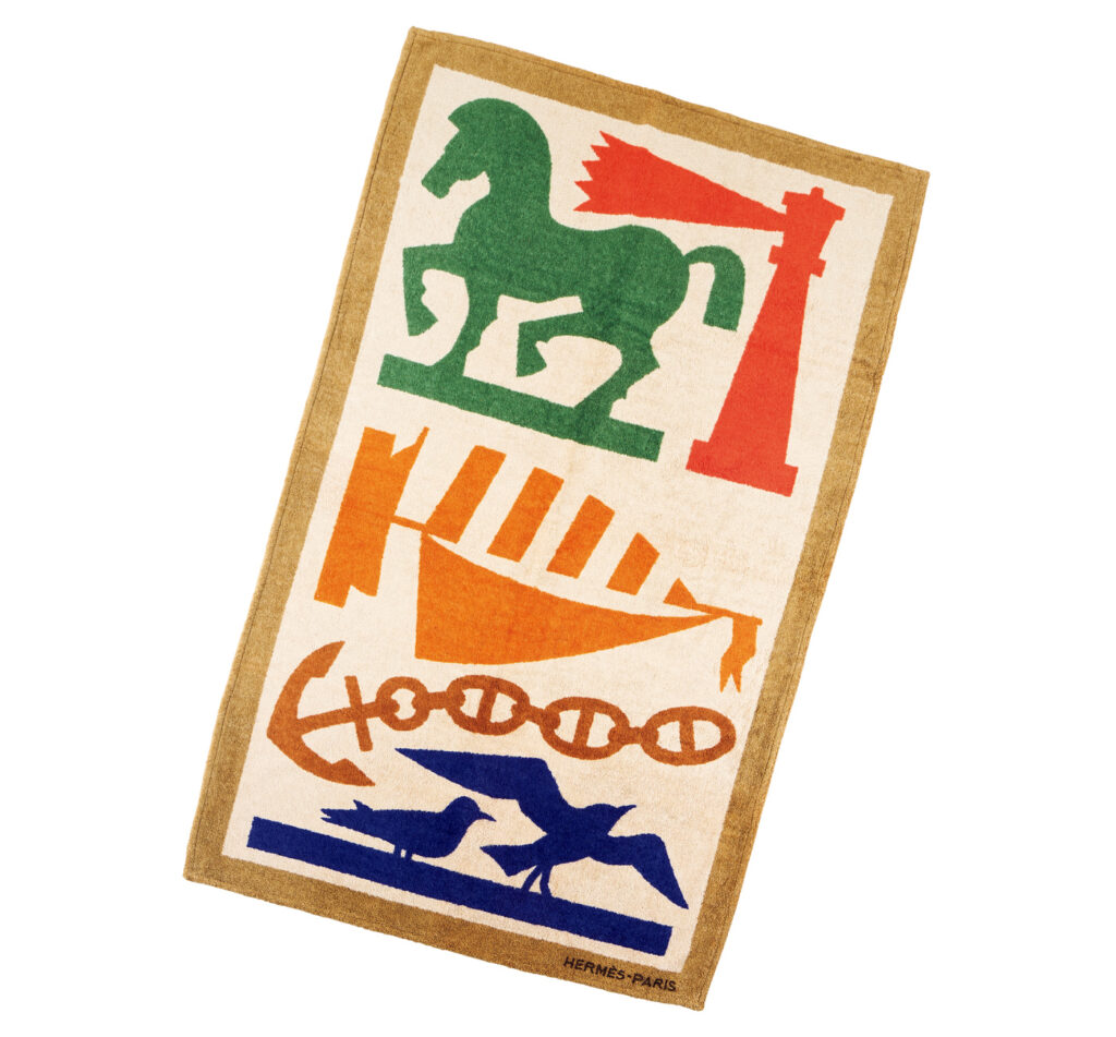 HERMÈS beach towel